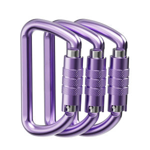 Mosquetón <span class=keywords><strong>de</strong></span> Bloqueo Automático <span class=keywords><strong>de</strong></span> 30 kN, Mosquetón <span class=keywords><strong>de</strong></span> Escalada Grande con Cierre Giratorio, Mosquetón <span class=keywords><strong>de</strong></span> Alta Resistencia para Escalada en Roca y Árboles - Product Image 1