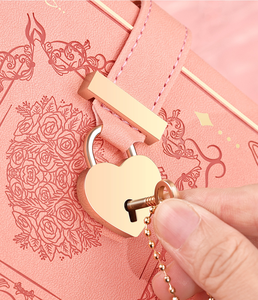 Biểu tượng tùy chỉnh mềm PU da bìa cứng B6 Nhật Ký dày giấy bên trong với khóa và chìa khóa đóng gói trong hộp quà tặng cho trẻ em và sinh viên - Product Image 6