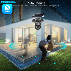 V380 Pro Real 3Lens 30MP 4g Solar Surveillance Camera Outdoor PTZ Auto Track Wifi <b>Wireless</b> IP Network CCTV Security Cameras - Product Image 6
