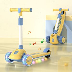 Istaride Trottinette Moderne Pliable à Trois Roues en PU pour Enfants SK-813, Meilleure Vente, pour Jeux en Extérieur avec Musique, Haute Qualité - Product Image 2