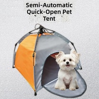 Tente pour animaux de compagnie d'extérieur pliable, protection solaire, lit portable pour chien, maison pour chiots, Oxford Fiberglass 70x55cm, trois saisons, intérieur/extérieur