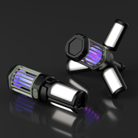 Lanterne de camping LED 2-en-1 avec anti-moustiques, lampe extérieure rechargeable haute luminosité pour le camping, la randonnée et les situations d'urgence