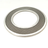 Berbagai ukuran 304 baja tahan karat tepi dibungkus kawat Mesh layar Filter bulat cakram Filter