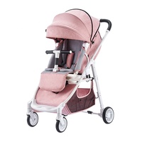 Poussette bébé 4 roues légère et luxueuse 2022, pliable, nouveau modèle, deux places, vente en gros d'usine à prix avantageux