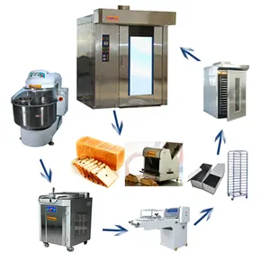 Máquina de fabricación de pan tostado, Set completo de fábrica, máquina de panadería de pan