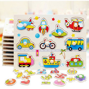 Tùy Chỉnh Học Tập Sớm Bé Tay Nắm Giáo Dục Đồ Chơi, Peg Puzzle, Bảng Chữ Cái Ghép Hình Bằng Gỗ - Product Image 3