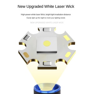 Linterna LED magnética de carga USB multifuncional, láser blanco con luz fuerte de largo alcance para búsqueda de hogar al aire libre - Product Image 1