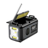 Radio Portátil con Manivela y Energía Solar de 10000mAh, Venta al por Mayor de Fábrica, AM/FM/WB