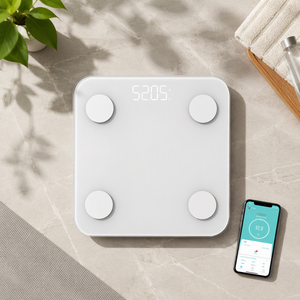 <span class=keywords><strong>Balance</strong></span> connectée intelligente CE & RoHS OEM 180 kg avec analyse de l'IMC via application pour la perte de poids et la santé - Product Image 1