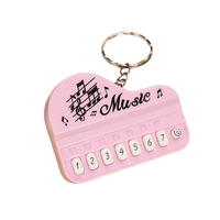 Portable Miniature Piano Modèle Porte-clés Interactif Son Jouet pour Enfants Dessin Animé Style Éducatif Cadeau Console De Jeu