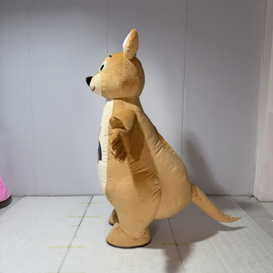 <span class=keywords><strong>Disfraz</strong></span> Inflable de Canguro Beige, Traje de Mascota de Dibujos Animados, Fabricación ODM en China, para Eventos Familiares, Fiestas de Cumpleaños - Product Image 4