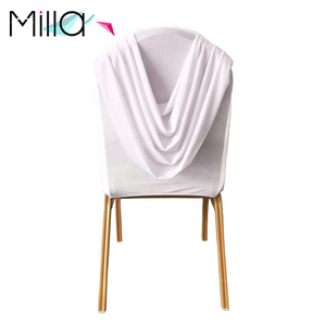 Hoge Kwaliteit 240gsm Fluwelen Half Swag Rugstoel Stoelhoes Duurzaam Bruiloft <span class=keywords><strong>Stoel</strong></span> Hoes - Product Image 2