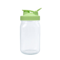 Couvercle pour bocal Mason à ouverture large, sans poignée, avec bouchon à vis et fermeture hermétique, en plastique, compatible lave-vaisselle, pour fêtes