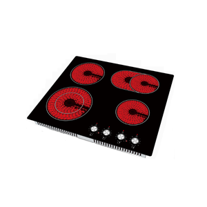Table de cuisson en céramique vitro à 4 brûleurs intégrée Smart Radiant Glass Knob Control - Product Image 3
