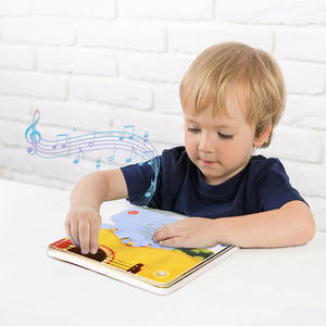 <span class=keywords><strong>Comptines</strong></span> françaises personnalisées Livre audio tactile pour enfants Bouton de musique Livre sonore - Product Image 2