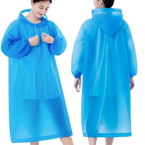 Portable Reusable EVA Raincoat for Girls Waterproof Motorcycle for Poncho by Manufacturers for Tours