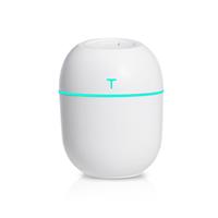 Mini humidificateur de bureau silencieux 36 dB en plastique 36 V USB avec veilleuse et logo personnalisé pour la maison et la voiture, dispositif de réapprovisionnement en eau