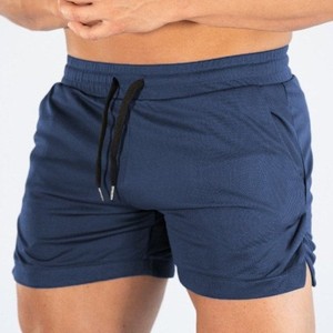 Shorts de sport pour hommes à séchage rapide, en maille respirante, pour la course, l'entraînement et la plage, taille mi-haute, blanc - Product Image 2