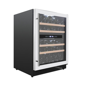 Wine Cellar Refrigerated 49 Bottles Cooler 129L Dual Zone Compressor for Household & Hotel Use Wine Fridge for Sale - Product Image 1