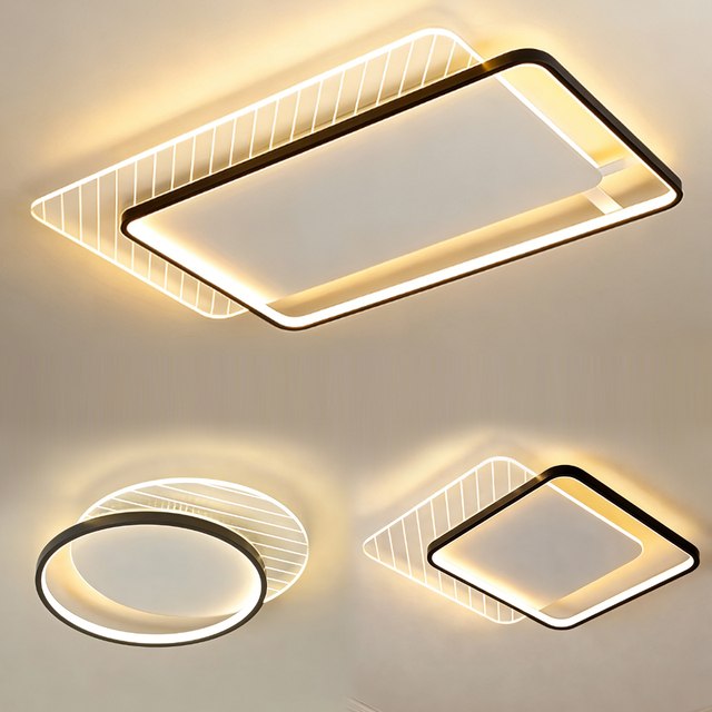 Minimalist Bedroom Study Room Acrylic  Decoration Ceiling Lights Gold Beautiful Round Living Room Iron  LED Ceiling Light