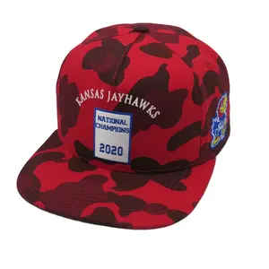 Çok satan ürün kamuflaj şapka snapback prim düz ağız camo beyzbol şapkası kırmızı snaphat şapka bayan