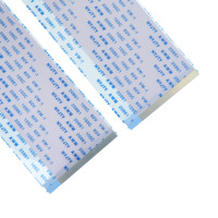 Kabel Flat Fleksibel FFC Custom Made Awm 20861 105C 60V VW-1 Pitch 0.5mm 80Pin Y-cut Panjang 100mm untuk Layar LCD Ganda