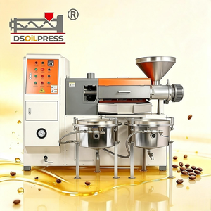 Presse à huile industrielle à vis pour l'extraction d'huile de plusieurs types de graines, destinée à la production commerciale d'huile - Product Image 1
