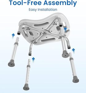 Có thể điều chỉnh vòi hoa sen phân với điều chỉnh chân-heavy Duty tắm ghế cho bên trong vòi hoa sen, cutout ghế - Product Image 6