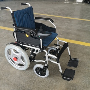 Fauteuil roulant électrique pliable KSM-501 pas cher, en promotion, avec roues de 18 pouces et double moteur de 250 W - Product Image 3
