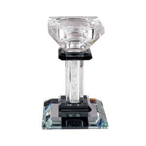 Candeliere in cristallo diretto in fabbrica tavolo da sposa decorativo trasparente K9 <span class=keywords><strong>portacandele</strong></span> in cristallo romantico - Product Image 1