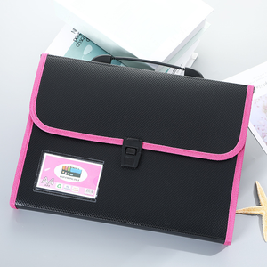 Stylish nhựa <span class=keywords><strong>A3</strong></span> không độc hại hộp di động 13 Pocket mở rộng thư mục tập tin accordion túi tài liệu với nút - Product Image 2