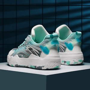 Logo de marque personnaliser professionnel hommes <span class=keywords><strong>aigle</strong></span> Sports de plein air baskets respirant blanc nuit lueur haut femmes <span class=keywords><strong>chaussures</strong></span> de basket-ball - Product Image 6