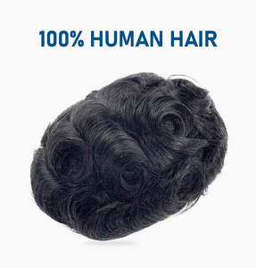 มีสินค้าในสต็อก 6X8 6X9 7X9 8X10 วิกผมอินเดียแท้ Remy ความหนาแน่น 130% เนื้อผม 38 มม. แบบตรง ทนทาน ฐานโมโนอย่างดี วิกผมผู้ชาย ระบบผมปลอม - Product Image 2