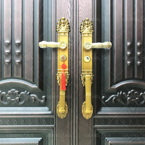 Porta di Sicurezza in Acciaio a <span class=keywords><strong>Due</strong></span> <span class=keywords><strong>Ante</strong></span> per Ingresso Principale di Lusso - Product Image 4