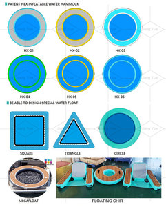 Ocean Yacht Dock <strong>Inflatable</strong> <strong>Floating</strong> Platform Swimming <strong>Pool</strong> Round <strong>Pool</strong> Float Island Folded <strong>Inflatable</strong> Water Hammock With <strong>Mesh</strong> - Product Image 4