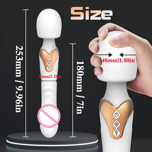 Vibrador de doble cabezal portátil para mujer, juguete sexual para adultos, masajeador de punto G, masturbador con carga USB, 10 modos, resistente al agua - Product Image 1