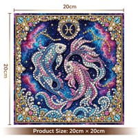 Kit de peinture au diamant DIY sur le thème des constellations, 12 motifs de constellations, décoration artistique créative pour la maison, cadeau unique pour la famille et les amis