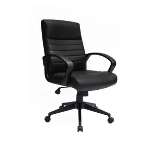 Chaise ergonomique personnalisée en usine en cuir PU pour ordinateur Chaise de bureau pivotante à dossier haut