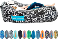 Canapé gonflable moderne pour festival de musique, lit d'air portable pour camping extérieur, chaise double en polyester