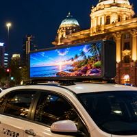 Affichage LED extérieur étanche pour voiture 4G WIFI Publicité mobile avec haute luminosité 5000cd Garantie 1 an Installation facile