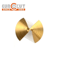 Foret à pas métrique en acier rapide HSS revêtu de TiN EUROCUT, à rainure spirale/droite, M35, au cobalt, pour le perçage du bois et du métal