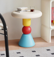 Table d'appoint pour canapé, salon, table à thé style crème, table basse créative