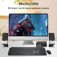 Commutateur KVM SIPU 4K 2x1 4x1 avec concentrateur USB2.0 commutateur HDMI USB KVM 2PC 4PC partage de moniteur d'ordinateur pour clavier souris imprimante