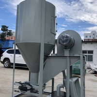 Prix d'usine : 500 kg/h pour broyeur vertical d'aliments pour animaux, mélangeur d'aliments pour animaux et ligne de production de granulés d'aliments