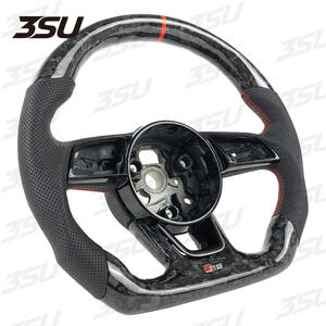 إكسسوارات سيارة أودي A4 S4 RS4 A5 S5 RS5 A3 S3 RS3 A6 A7 جلد رياضي مُزور من ألياف الكربون عجلة قيادة من إكسسوارات السيارة - Product Image 3