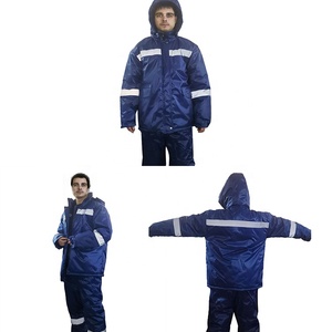 เสื้อกันฝนผ้าฝ้ายคุณภาพสูงจากผู้ผลิตโดยตรง พร้อมหมวกถอดได้ ชุดทำงาน เสื้อกันฝนสะท้อนแสง - Product Image 6