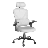 Chaise de bureau ergonomique en maille, réglable en hauteur, pivotante, pour manager, usage domestique ou poste de travail