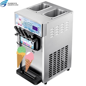 Thương mại 3 hương vị Máy làm kem mềm công suất lớn Tuyết ICE Tủ đông Máy Snack để bán - Product Image 1