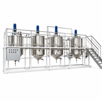 Équipement de raffinage d'huile de noix de Grenoble Luoyu, raffinerie d'huile, déacidification et désodorisation entièrement automatiques, taux de raffinage élevé, capacité de 10T/D