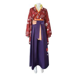 2026 Amelia Women's Faux Fur Kimono Cosplay Dress with Florals-National Asia-Pacific Island Clothing & Accessories - Product Image 6